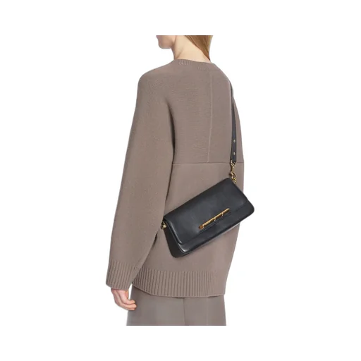 Lanvin Sequence Logo Engraved Shoulder Bag