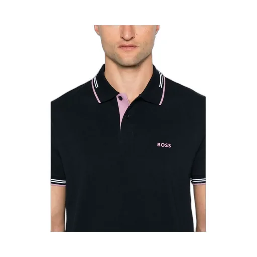 Boss Hugo Boss Logo Embossed Short-Sleeved Polo Shirt