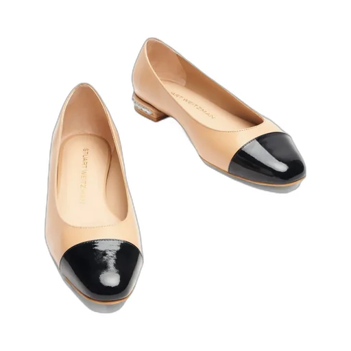Pearl Flat Leather Ballerina Shoes