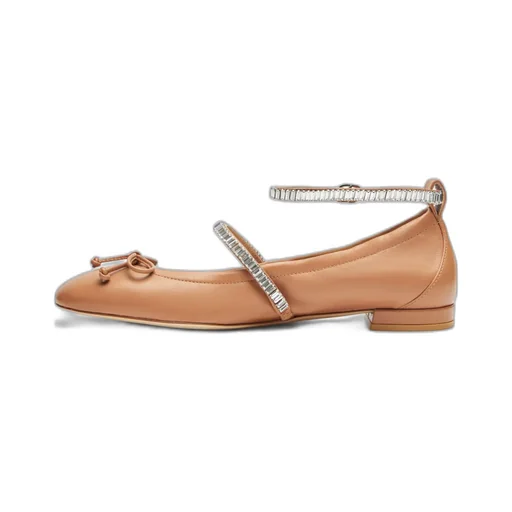 Stuart Weitzman Stefanie Embellished Ballerina Flats