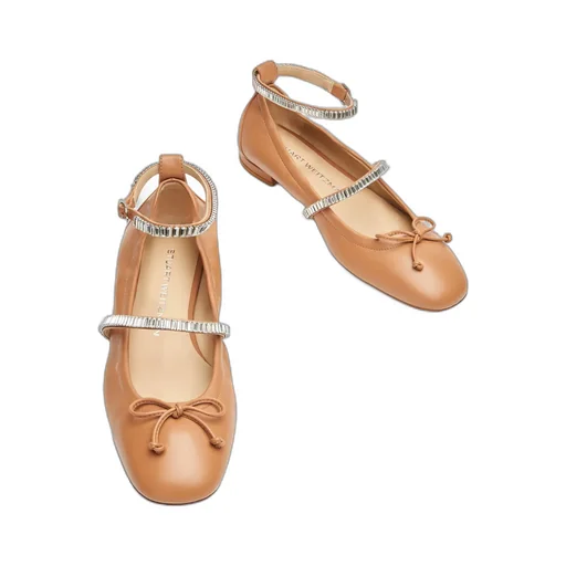 Stuart Weitzman Stefanie Embellished Ballerina Flats