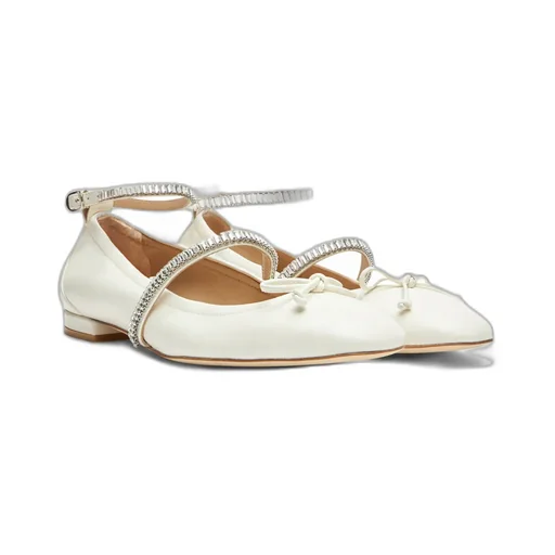 Stuart Weitzman Stefanie Embellished Ballerina Flats