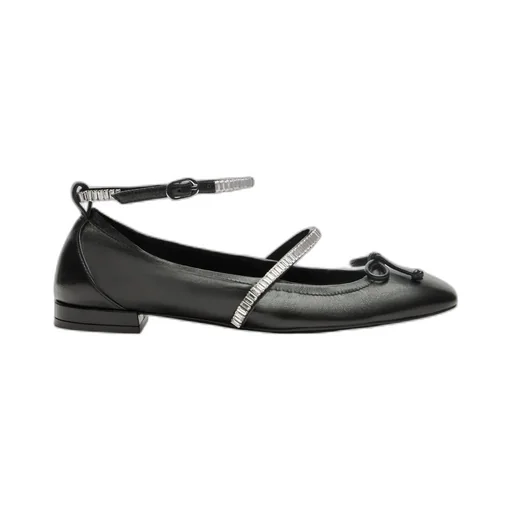 Stuart Weitzman Stefanie Embellished Ballerina Flats