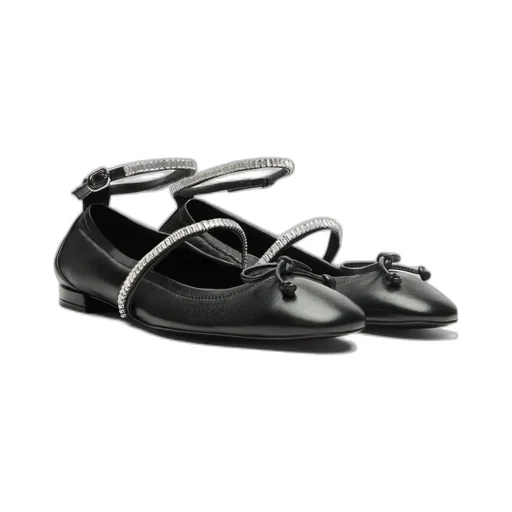 Stuart Weitzman Stefanie Embellished Ballerina Flats