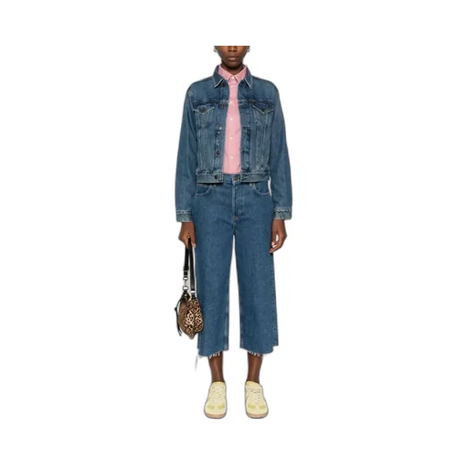 Flag-Patch Denim Jacket