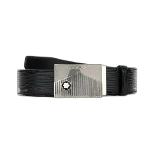 Montblanc Logo Buckled Reversible Belt