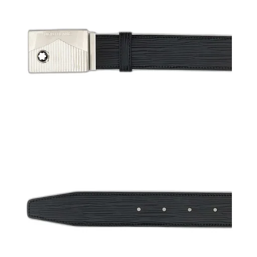 Montblanc Logo Buckled Reversible Belt