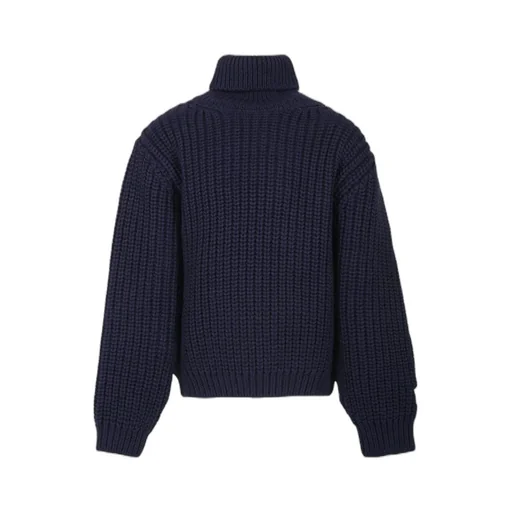 Twisted Turtleneck Sweater