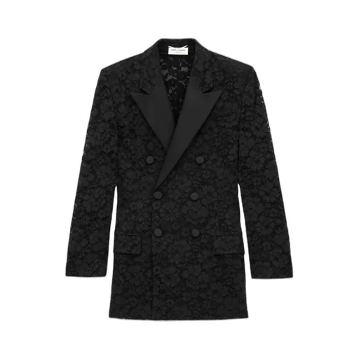 Saint Laurent Double-Breasted Tuxedo Jacket