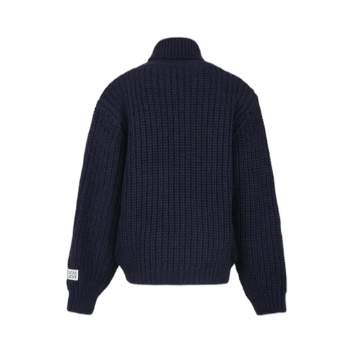 Twisted Turtleneck Sweater