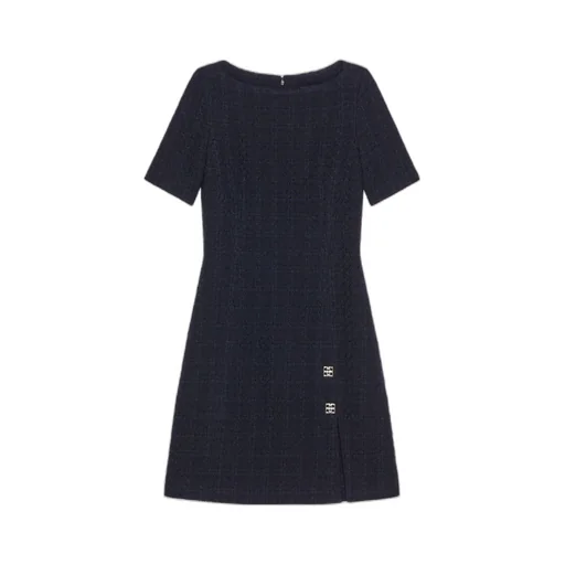 Givenchy 4G Plaque Tweed Dress