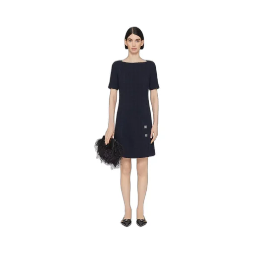 Givenchy 4G Plaque Tweed Dress