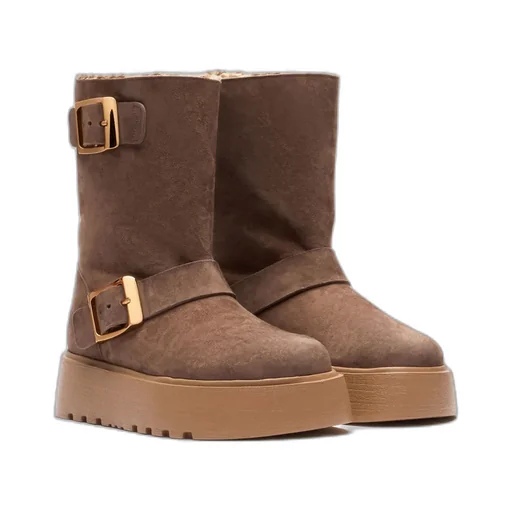 Round-Head Short Boots