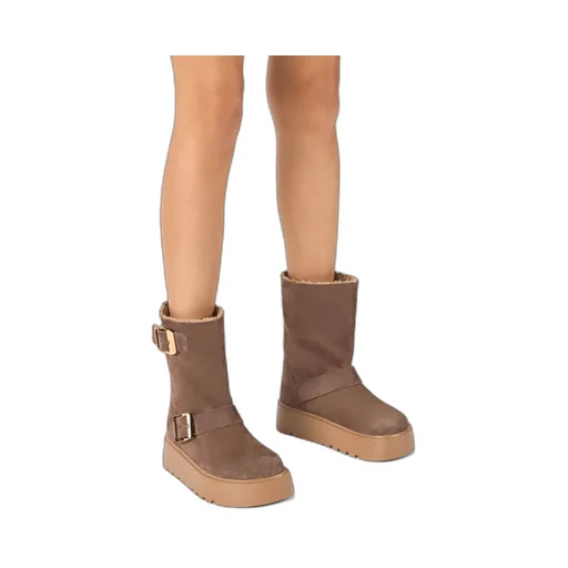 Round-Head Short Boots