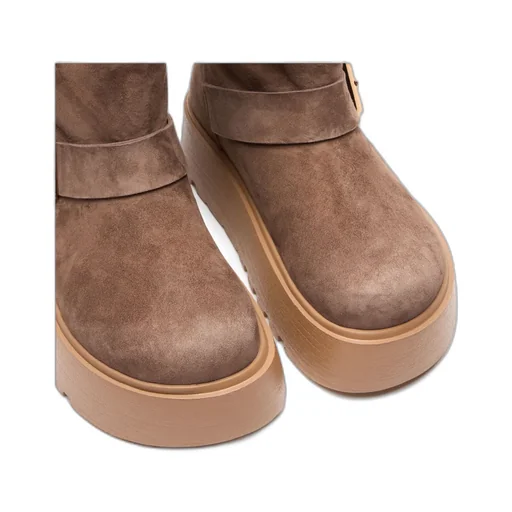 Round-Head Short Boots
