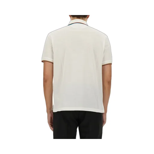 Paul Smith Signature Stripe Trim Zip Polo Shirt