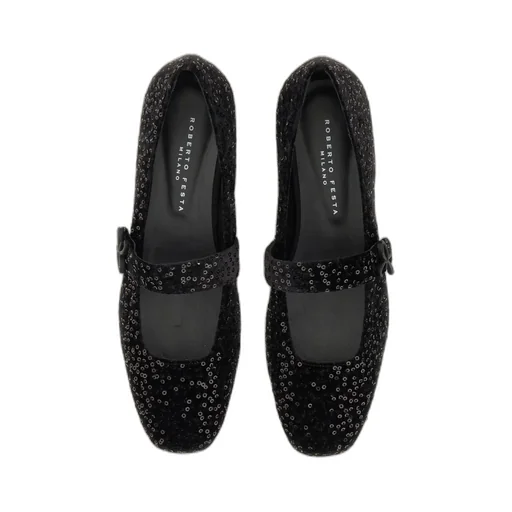Roberto Festa Rhinestone Ballerina Flats