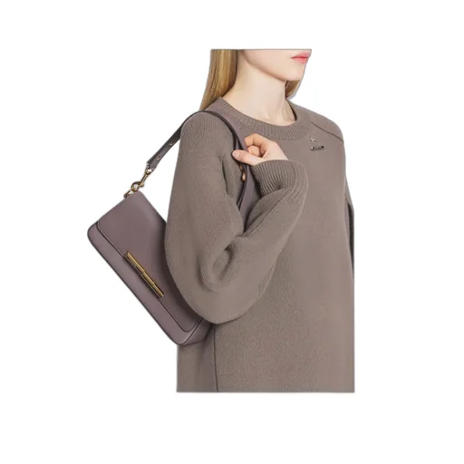 Lanvin Sequence Logo Engraved Shoulder Bag