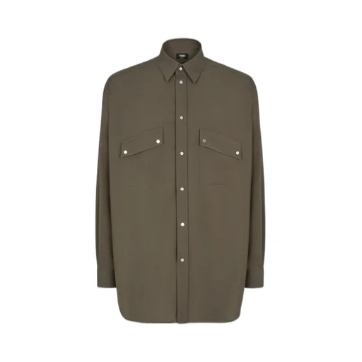 Fendi Long Sleeved Oversized Shirt