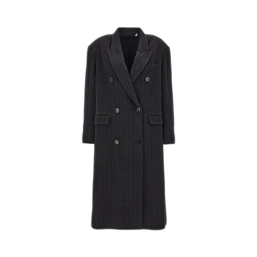 Isabel Marant ÉToile Lexana Double-Breasted Pinstripe Coat