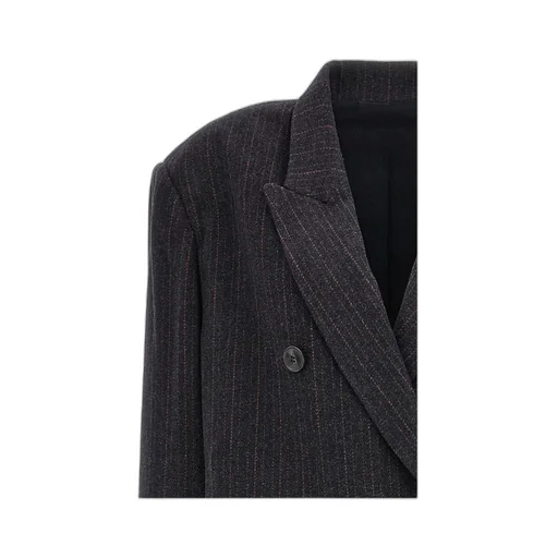 Isabel Marant ÉToile Lexana Double-Breasted Pinstripe Coat