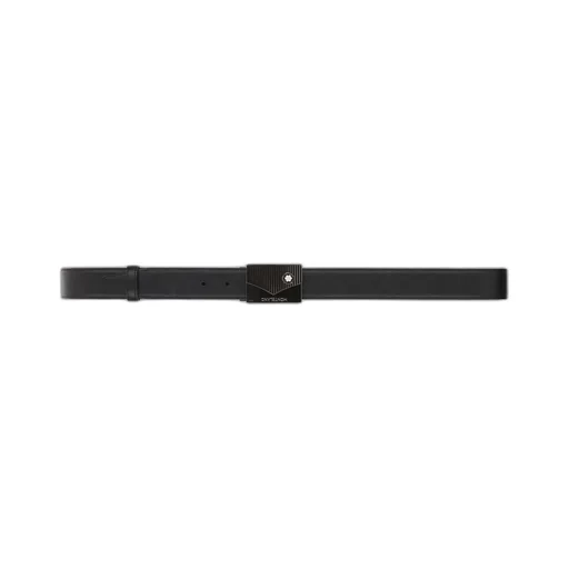 Montblanc Logo Engraved Buckle Belt