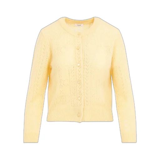 Cardigan In Shetland Pointelle