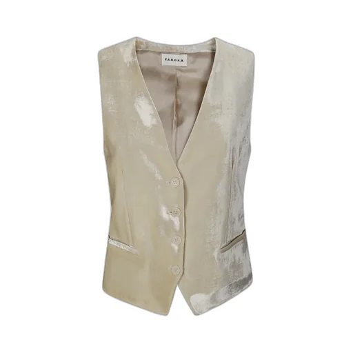 P.A.R.O.S.H. Single-Breasted Velvet Gilet