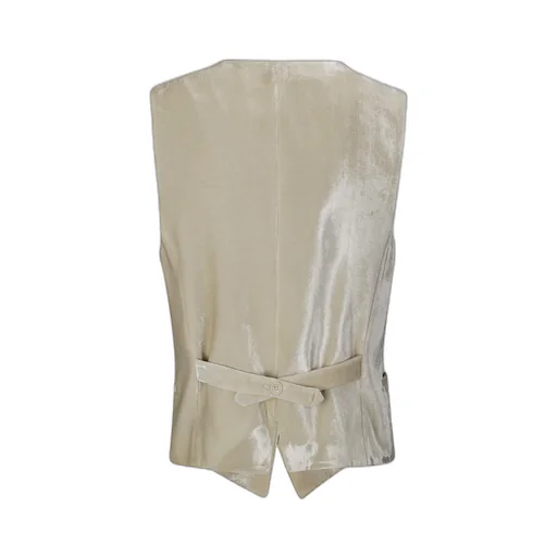 P.A.R.O.S.H. Single-Breasted Velvet Gilet