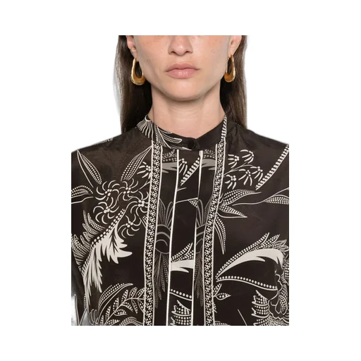 Botanical-Print Shirt