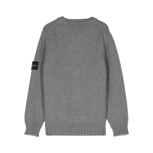 Stone Island Junior Logo Patch Crewneck Jumper