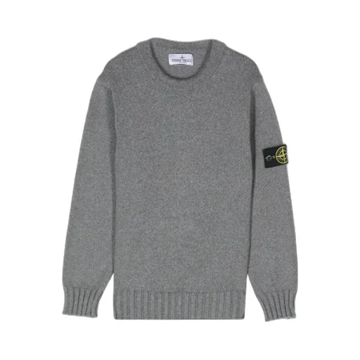 Stone Island Junior Logo Patch Crewneck Jumper