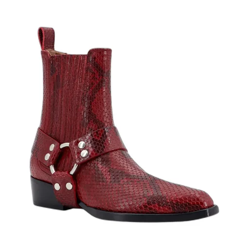 Paris Texas Helena Embossed Ankle Boots
