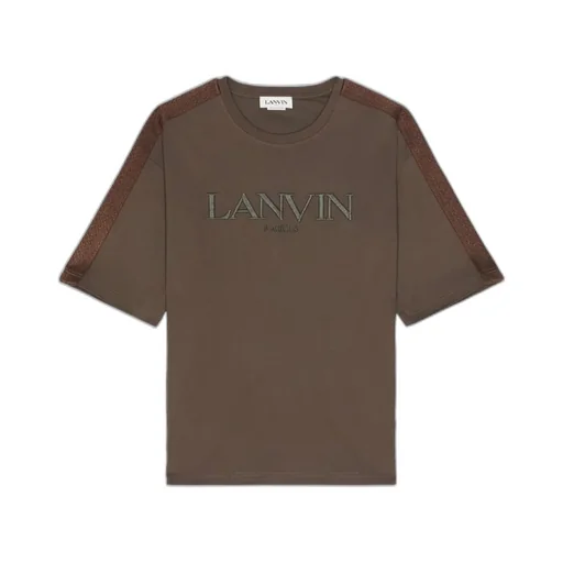 Lanvin Logo Embroidered Crewneck T-Shirt