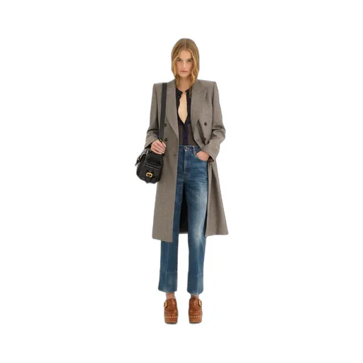 Wool Double-Breasted Coat