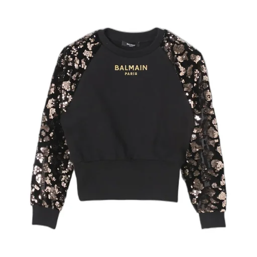 Sequin-Embellished Cotton Sweatshirt