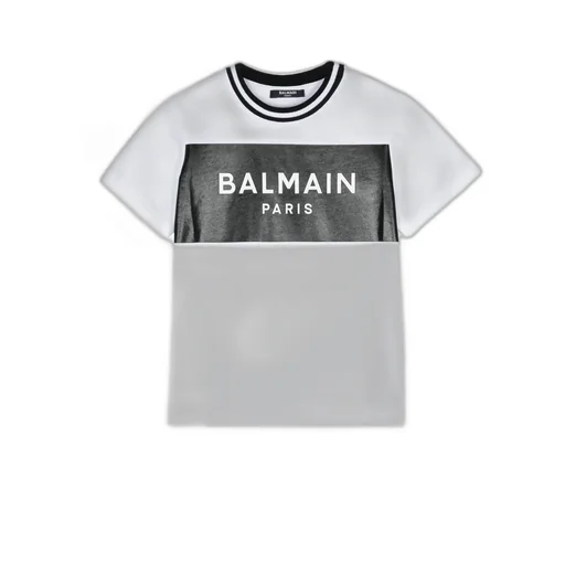 Balmain Kids Logo-Printed Crewneck T-Shirt