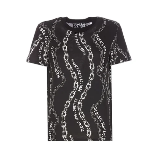 Versace Jeans Couture Chain Couture Printed Crewneck T-Shirt