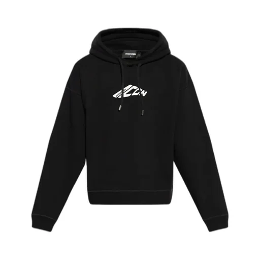 Dsquared2 Logo Printed Drawstring Hoodie