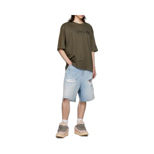 Lanvin Logo Embroidered Crewneck T-Shirt