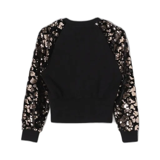 Sequin-Embellished Cotton Sweatshirt