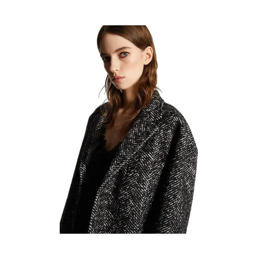 Dsquared2 Single-Breasted Herringbone Coat