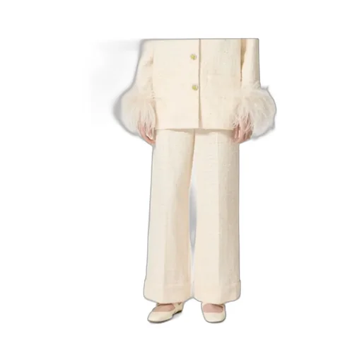 Valentino	Straight Hem Wide Leg Trousers