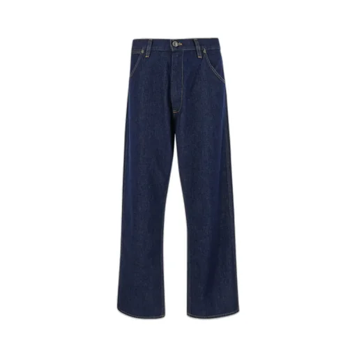 Tapered Jeans With Logo Print