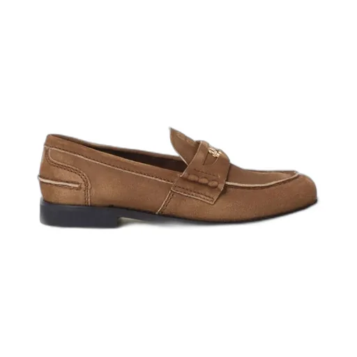 Miu Miu Logo-Plaque Slip-On Loafers