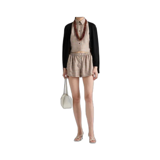 Printed Silk Twill Shorts