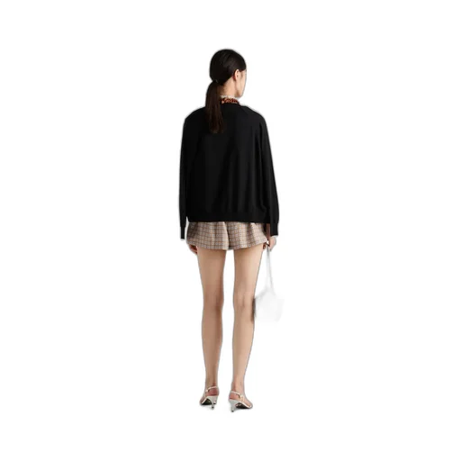 Printed Silk Twill Shorts