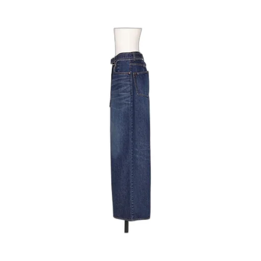 Belted High-Rise Wide-Leg Jeans