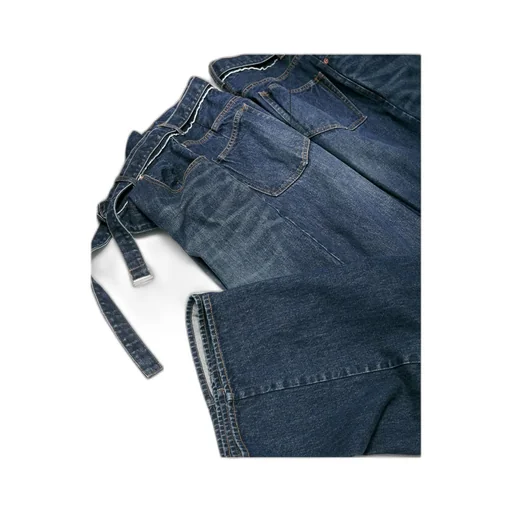 Belted High-Rise Wide-Leg Jeans