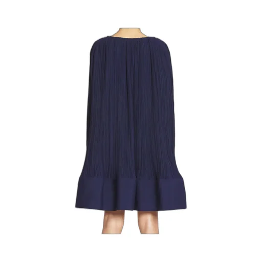 Lanvin Flared Hem Pleated Midi Dress